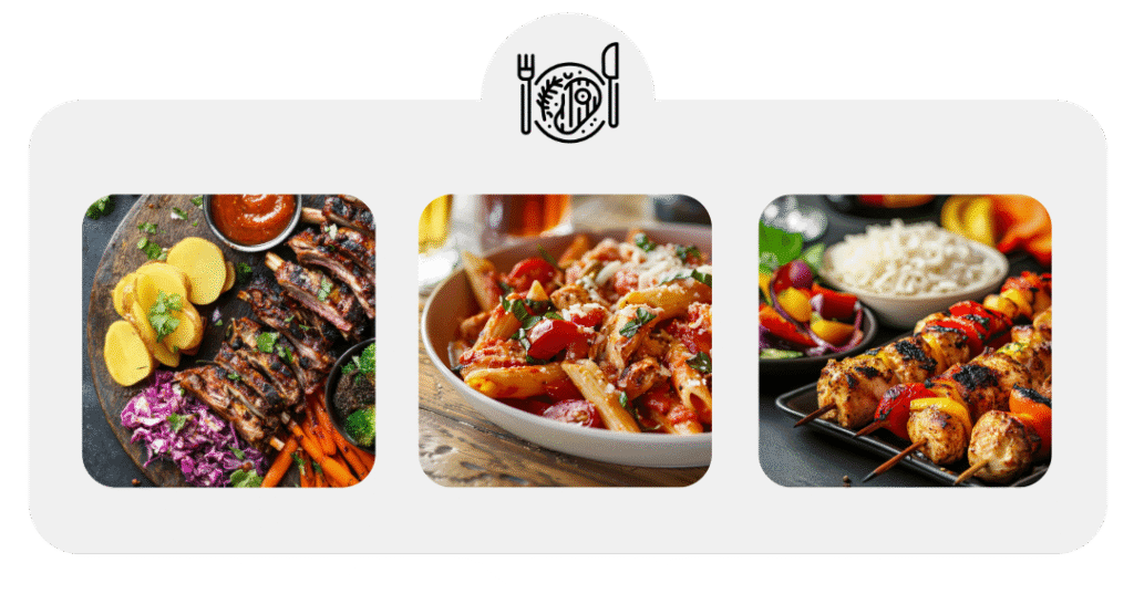 repas motoneige mini chalet