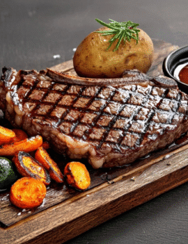 Assiette de Bavette de Bœuf (Certifiée Angus Canadienne « AAA »)