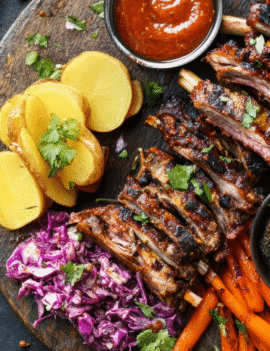 Assiette de Côtes Levées BBQ