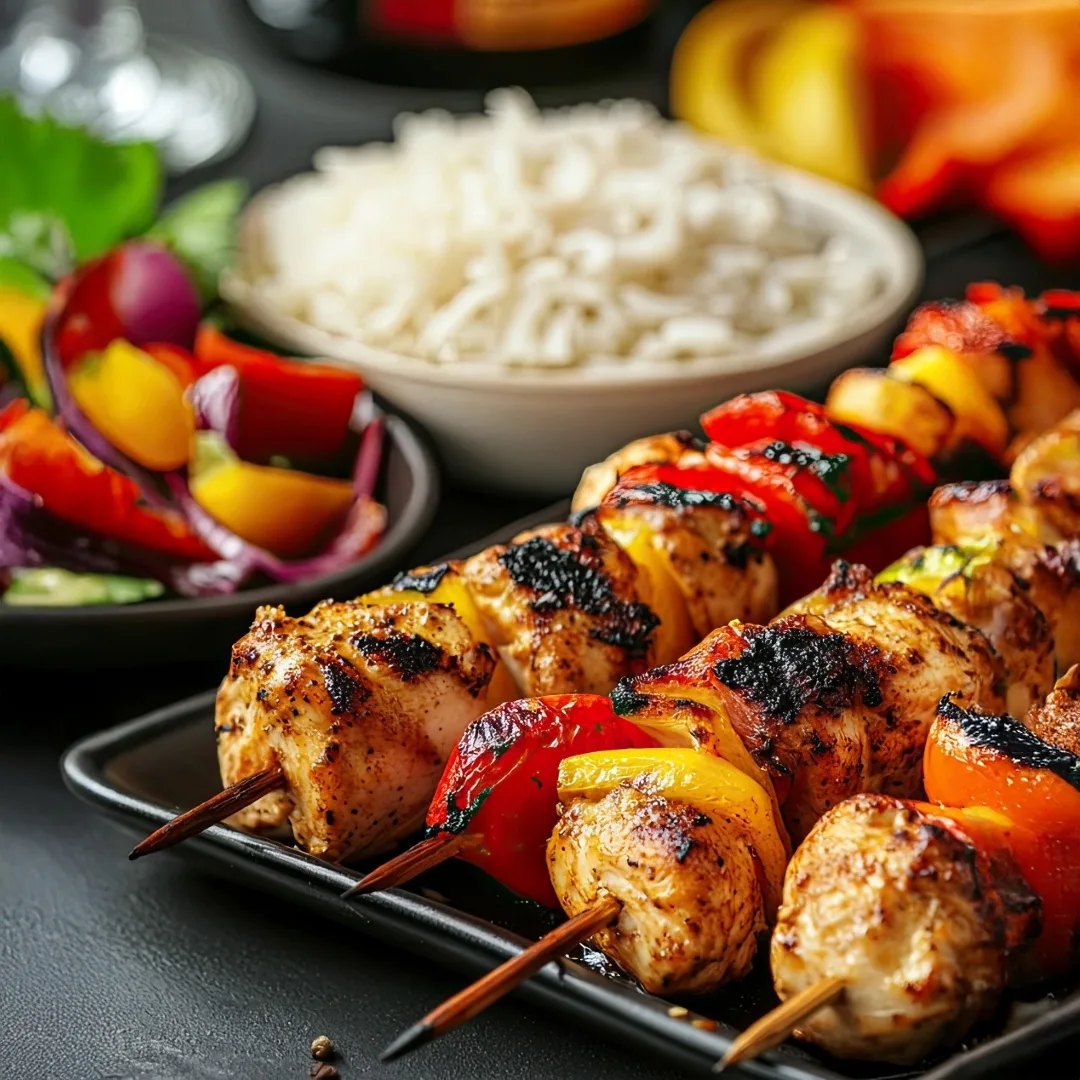 Assiette de Brochette de Poulet