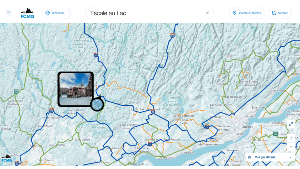 Motoneige location chalet